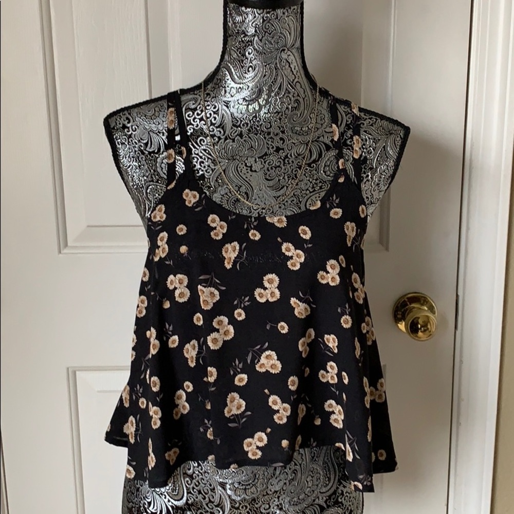 Brandy Melville Floral Tank